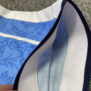 Diseño personalizado impresión azul cuello diferente sublimación burelage camiseta de fútbol - Product Image 6