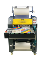 Machine à plastifier hydraulique semi-automatique HP-520MFA 520 mm pour papier imprimé avec étiquettes, robuste, avec alimentation automatique