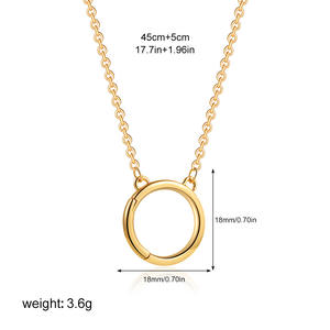 18 Ayar Altın Kaplama Zincir Doğum Taşı Kolye Kadın Moda Takı Yıldız Ay Güneş Nazar Boncuğu DIY Çıkarılabilir Charm Kolye Uçları - Product Image 5