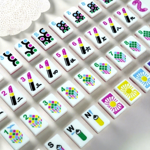 Ensemble de Mahjong en Acrylique Personnalisé, Code de Couleur Personnalisé, 5 Sets, Jeu Portable de Voyage en Plein Air, Jeu d'Échecs Universel, Cartes de Divertissement, Shenzhen - Product Image 1