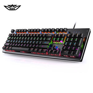 <span class=keywords><strong>Clavier</strong></span> mécanique de jeu USB rétroéclairé RVB filaire à 104 touches Design ergonomique pour ordinateur et ordinateur portable E-sports Gamers - Product Image 6