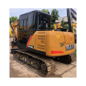 Excavadora SANY SY75 de 7 Toneladas de Alta Eficiencia Operativa, Mini Excavadora Usada en Granjas SY75 con Cabina Cerrada - Product Image 1