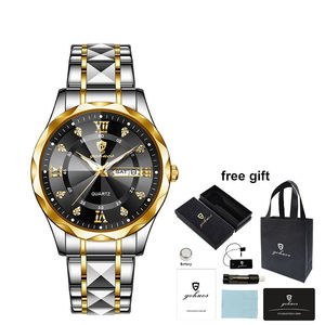 Reloj de Pulsera Gohuos 8801 de Lujo para Hombre, Resistente al Agua, para Negocios, para Hombre y Mujer, Reloj para Hombre, Embalaje en Caja y Bolsa - Product Image 1