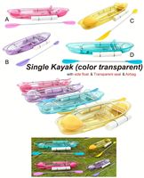 Sac flottant latéral transparent pour siège de kayak en cristal coloré avec kit complet pour la fabrication de kayaks de station balnéaire en Chine Lumark à haute transmission