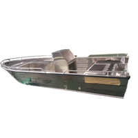 Yacht de luxe de 16 pieds à console centrale, coque en V profond, bateau de sport pour la pêche en rivière, en lac, ou la pêche au bar, en aluminium soudé, à vendre