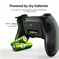 Manette de jeu sans fil 2,4 G avec récepteur pour mobile et PC, compatible avec la console de jeu TV M8 GD10 X2 Plus, stick de jeu, joystick