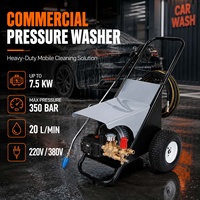 Nettoyeur haute pression électrique industriel 350 bars 5100 PSI, machine de nettoyage haute pression portable pour lavage de voitures, sols, murs, ferme