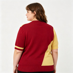 Maglioni da Donna Personalizzati <span class=keywords><strong>con</strong></span> Ricamo sul Petto, Alta Qualità, Invernali e Autunnali, Maniche Corte, <span class=keywords><strong>Collo</strong></span> Tondo, Lavorati a Maglia - Product Image 2