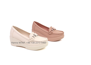 Mocasines informales cerrados para mujer, <span class=keywords><strong>calzado</strong></span> plano para mujer, zapatos planos con rosca de gran tamaño, zapatos extensibles, zapatos de fábrica - Product Image 2