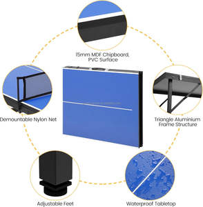 <span class=keywords><strong>Mini</strong></span> <span class=keywords><strong>Table</strong></span> de Tennis de <span class=keywords><strong>Table</strong></span> d'Intérieur <span class=keywords><strong>Pliable</strong></span> Petite <span class=keywords><strong>Table</strong></span> de <span class=keywords><strong>Ping</strong></span>-<span class=keywords><strong>Pong</strong></span> Composite en Aluminium Étanche Portable Mobile - Product Image 5