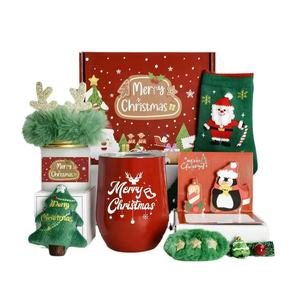 Christmas <b>Gift</b> Set Scented Candle Insulated Tumbler Xmas Socks Hair Accessories Holiday Present <b>Box</b> - Product Image 5