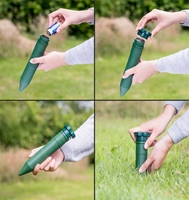 Répulsif Solaire Écologique pour Serpents, Marmottes, Renards, Lapins, Gophers, Campagnols, et autres Nuisibles de Jardin - Batteries Incluses