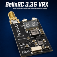 Module récepteur de transmission vidéo haute sensibilité BelinRC 3.3G VRX pour drone FPV, accessoires longue portée