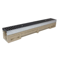 Grilles de drainage carrées en résine HDPE pour canaux de drainage en béton polymère pour bâtiments, jardins extérieurs et routes