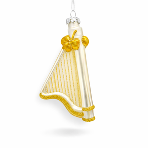 Kerstversiering van glazen hars in aangepaste kleur, handgemaakte muzikale boomdecoratie, OEM ODM, BSCI-gecertificeerde fabriek - Product Image 4