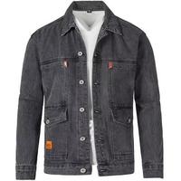 Veste en jean vintage délavée 2025, vêtements en denim de haute qualité, streetwear américain, veste de mode au design personnalisé pour hommes