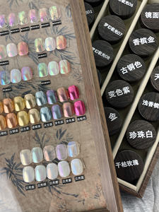 XMTHG haute qualité 48 couleurs <span class=keywords><strong>poudre</strong></span> de miroir magique <span class=keywords><strong>poudre</strong></span> de coquille de <span class=keywords><strong>poudre</strong></span> aurorale salon de manucure 2024 nouveau <span class=keywords><strong>kit</strong></span> d'art des ongles mode en gros - Product Image 5