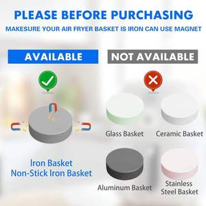 Clip Magnetiche in Silicone Resistenti al Calore per Carta da Forno per <span class=keywords><strong>Friggitrice</strong></span> <span class=keywords><strong>ad</strong></span> <span class=keywords><strong>Aria</strong></span>, Previene Bruciature, <span class=keywords><strong>Accessori</strong></span> per <span class=keywords><strong>Friggitrice</strong></span> <span class=keywords><strong>ad</strong></span> <span class=keywords><strong>Aria</strong></span> - Product Image 6