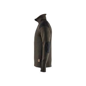 BLAKLADER - 463010714598XS Suéter de lana Verde Oliva oscuro/Gris oscuro-EAN 7330509754306 WORK HOODIES - Product Image 4