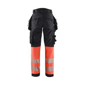 BLAKLADER - 711425139955C32 Pantalón Softshell Hi-Vis Mujer Negro/Rojo-EAN 7330509879955 ROPA DE TRABAJO DE 2017 - Product Image 2