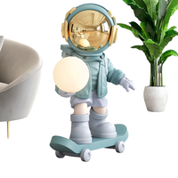 Produits en fibre de verre personnalisés, ornements d'astronautes pour la maison, art populaire, statues en fibre de verre, vente chaude, décorations intérieures et extérieures pour la maison
