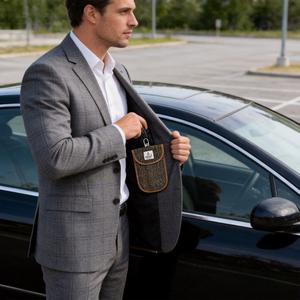 Sac Faraday <span class=keywords><strong>anti</strong></span>-émission de signal <span class=keywords><strong>RFID</strong></span> pour clés de <span class=keywords><strong>voiture</strong></span> et cartes bancaires - Product Image 5