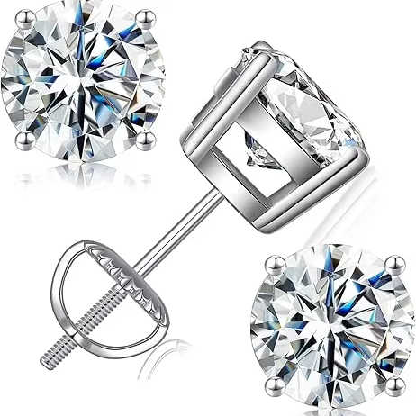 natural diamond stud earrings