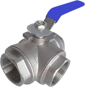 Half Inch Three Way Stainless Steel Ball with PTFE <b>Sealing</b> for High Temperature Industrial Water Applications - Product Image 3