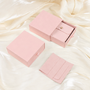 Cute Pink Sliding Drawer <b>Earring</b> <b>Box</b> - Small Paper Jewelry Organizer for Girls - Product Image 3