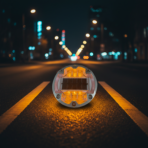 Lampe solaire à LED pour goujon de route <span class=keywords><strong>Prix</strong></span> d'usine Blanc Réfléchissant PC Matériau plastique Cat Eye Design pour marquage routier surélevé - Product Image 1