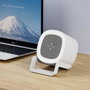 Speaker Lamp <b>Desk</b> Night Light Wireless Charger with Speaker 2024 Wholesale Bedroom LED 3 in 1 Mobile Phone Holder - Product Image 5