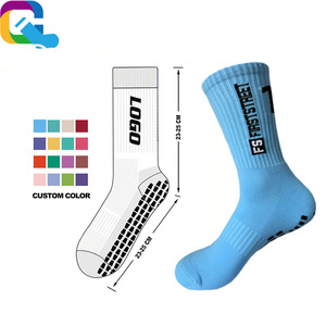 Vớ thể thao chất liệu Terry dày, thiết kế unisex, cổ cao, mùa đông, chơi bóng rổ, chống trơn trượt, đế chấm bi - Product Image 2