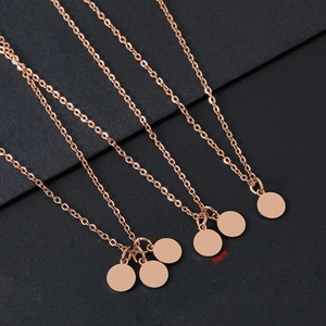 Collier personnalisé avec nom, 4 couleurs, pendentif rectangulaire et rond gravable, bijoux en acier inoxydable, cadeau personnalisé avec lettre - Product Image 5