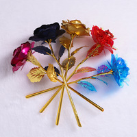Rose Plaqué Or Haute Qualité en Feuille d'Or 24 Carats, Cadeau Créatif de Mariage, Cadeau de Saint-Valentin pour Petite Amie