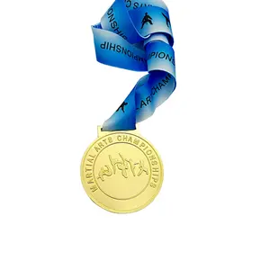 cheap custom metal manufactures 3d challenge medals sports with ribbon russia taekwondo kids medals