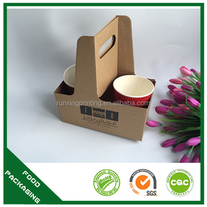 Portavasos personalizado de 4 tazas con asa UV Advantage, papel de Arte de 2mm de grosor, para llevar, café caliente, té, bebida, portavasos diseñado - Product Image 3