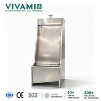 Équipement de filtration d'eau de type tamis incliné SS304, séparateur solide-liquide à tamis statique pour station d'épuration