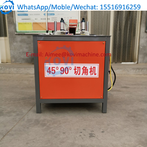 Coupeur d'angle réglable hydraulique à grande vitesse entaillant la découpeuse d'angle en métal de l'aluminium 45 degrés 90 degrés - Product Image 6