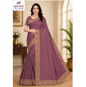 Sari en coton Ajmera élégant, imprimé, ethnique, traditionnel, pour tous les jours et les fêtes, confortable, séchage rapide, toutes saisons, pour femmes - Product Image 1