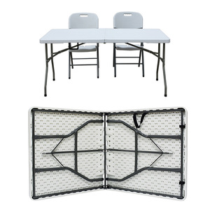 <strong>Folding</strong> <strong>Table</strong> Regular Bench <strong>Table</strong> 6 Foot Fold in Half <strong>Table</strong> - Product Image 3