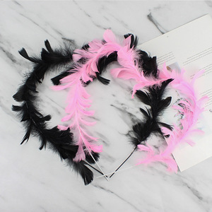 Cake Toppers Feather Circle Elegant Handmade Birthday Party Decorations Polyester Material - Product Image 1