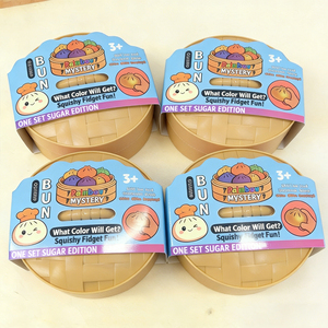 Wholesale Colorful Squishy Dumpling PU Smile Face Bun Mystery Box Blind Box <b>Squeeze</b> Toys 8.5CM Anxiety Relief for Kids & Adults - Product Image 5