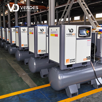 Compresseur d'air à vis industriel VERDES 500L 10bar 4 en 1 Compresseurs d'air à vis rotatifs avec réservoir de séchage pour atelier