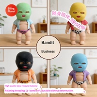 Figurine Squishy Bandit en TPR remplie de sable, jouet anti-stress pour enfants, prête à être expédiée – Collection Natashas Magic Fun