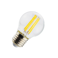 Couvercle en verre transparent insert He air vintage e27 4W led ampoule à filament G45