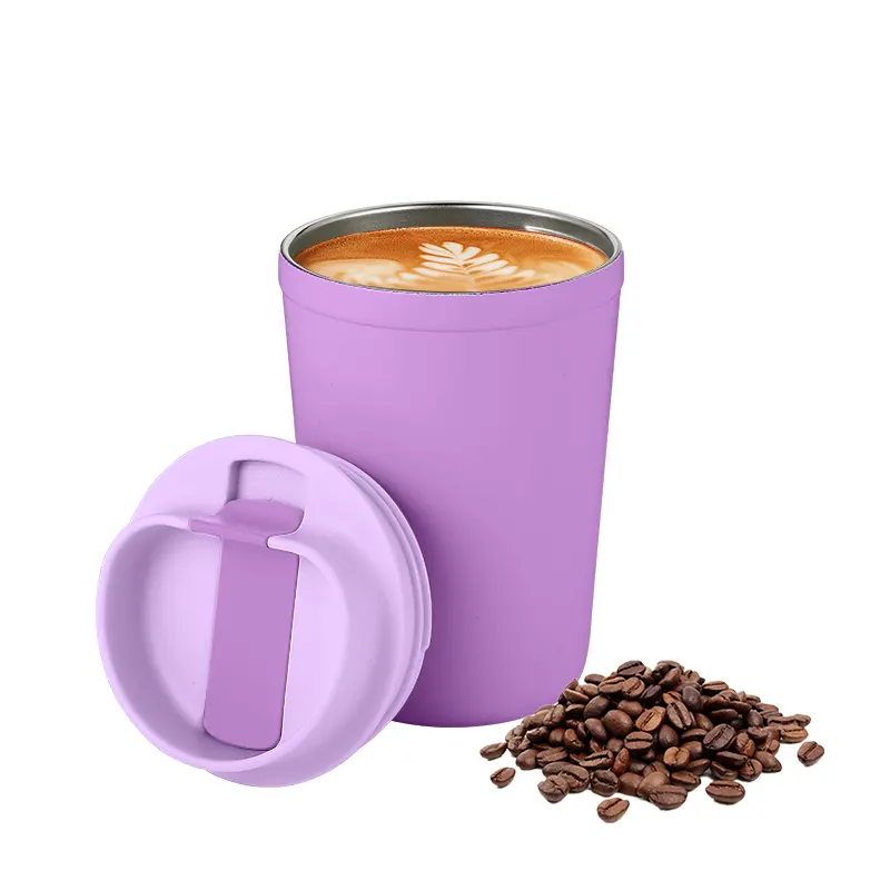 Tragbare OEM Odm 350ml Kaffee becher kunden spezifisches Design verschiedene Kapazität Großhandel Bulk Becher mit Deckel
