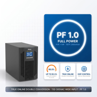 Système d'alimentation sans interruption (ASI) 3 kVA en ligne à double conversion avec batterie intégrée pour serveur de centre de données