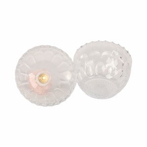 Bottiglia decorativa in vetro con coperchio in pietra per la casa, soggiorno, camera da letto, sala da pranzo, vaso per fiori - Product Image 6