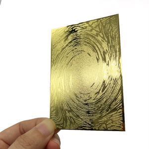 Cartes TCG en métal personnalisées bon marché, or noir, édition limitée 1/100 à 100/100, cartes de centre de terrain en métal, cartes de jeu de cartes à collectionner en métal <span class=keywords><strong>Yugioh</strong></span> - Product Image 6