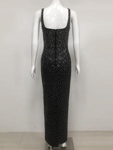 Vestido Largo de Noche Elegante para Mujer, con Diamantes de Imitación, para Fiesta de Graduación - Product Image 4